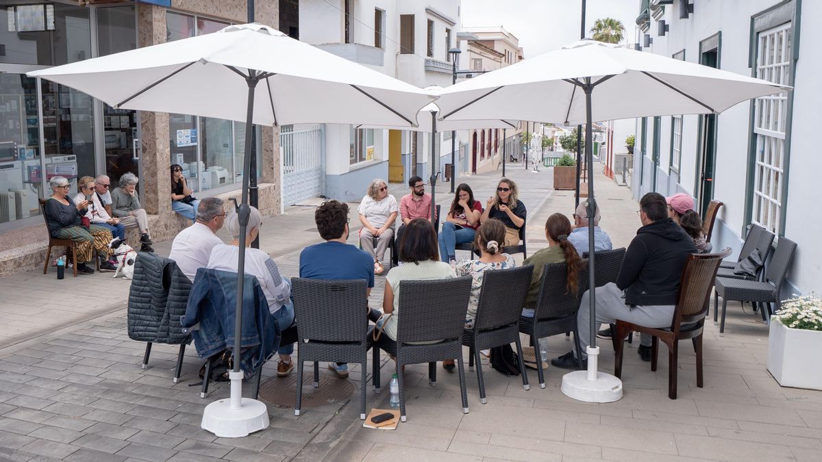 Participantes en el encuentro‘ Aquí sí que hay quien viva’  celebrado en La Palma.