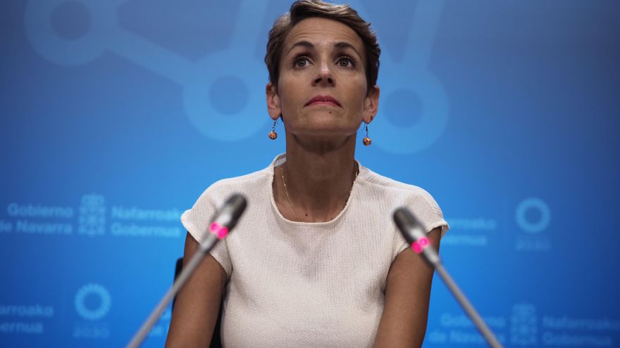 La presidenta del Gobierno de Navarra, María Chivite.