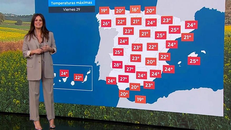 Mercedes Martín cambia de puesto en 'Antena 3 Noticias': "Hoy en El Tiempo tenemos sol, calor y pena"