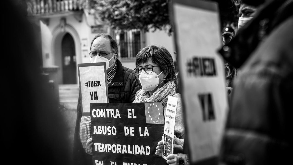 Protesta de estos trabajadores