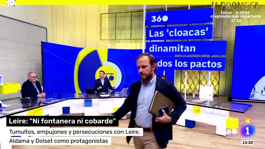 Un colaborador de 'Mañaneros' abandona enfadado el plató de RTVE: "¿Me estás llamando gilipollas?"