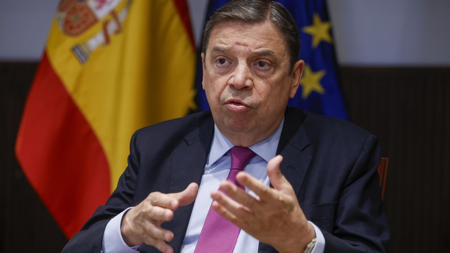 MADRID, 02/08/2025.- El ministro de Agricultura, Pesca y Alimentación, Luis Planas, analiza, en una entrevista con EFE, la actualidad del sector agroalimentario. EFE/JJ Guillén