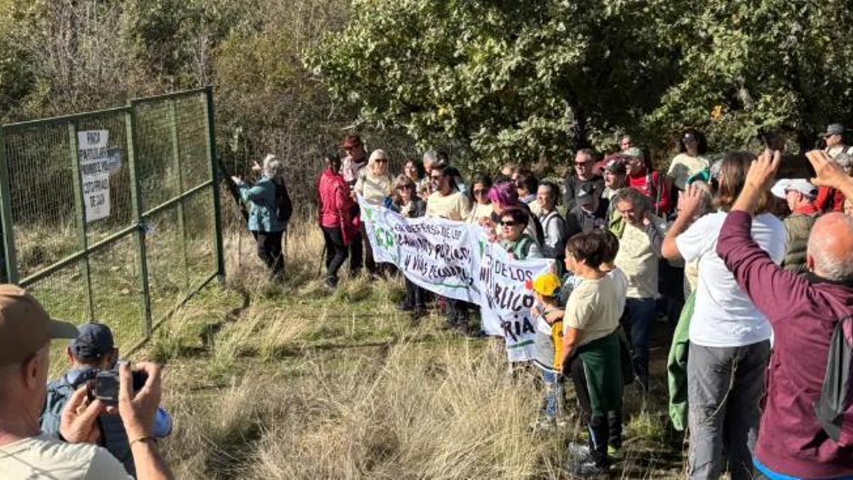 Protesta de la Plataforma Ibérica por los Caminos Públicos