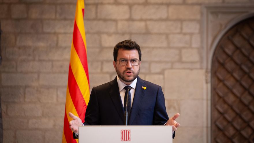 El presidente de la Generalitat, Pere Aragonès. ARCHIVO.