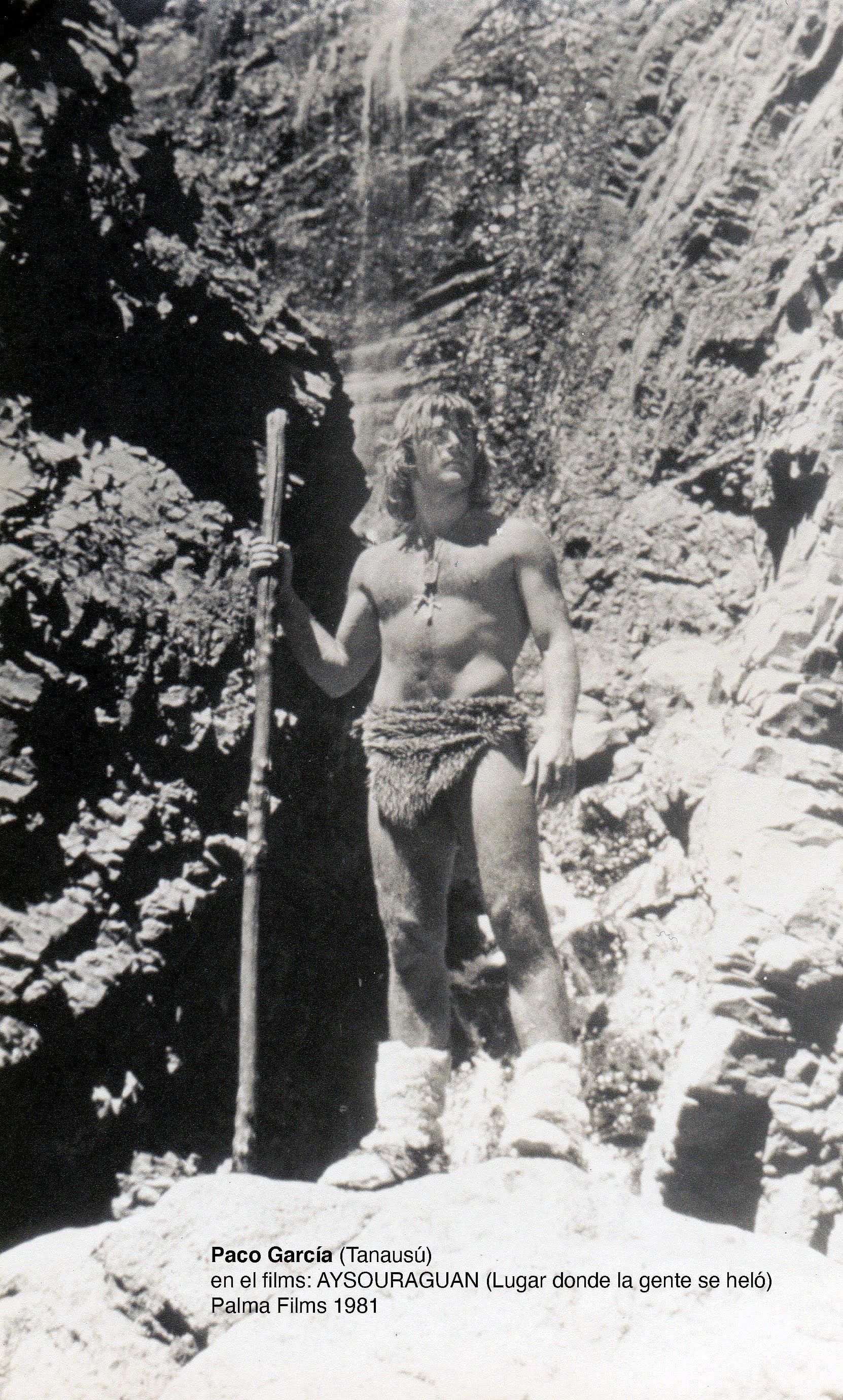 Paco García en el papel de Tanausú en 'Aysouraguuan’. JORGE LOZANO