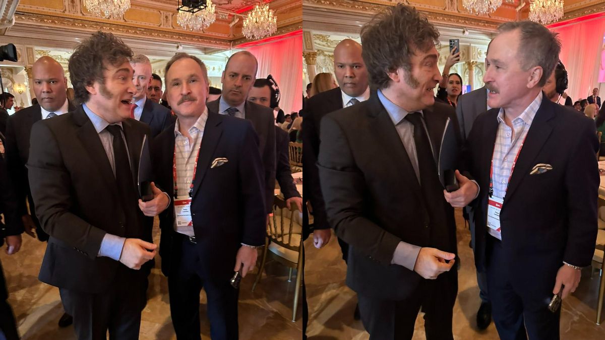 Peter Lamelas, en una imagen de noviembre de 2024, junto a Javier Milei.