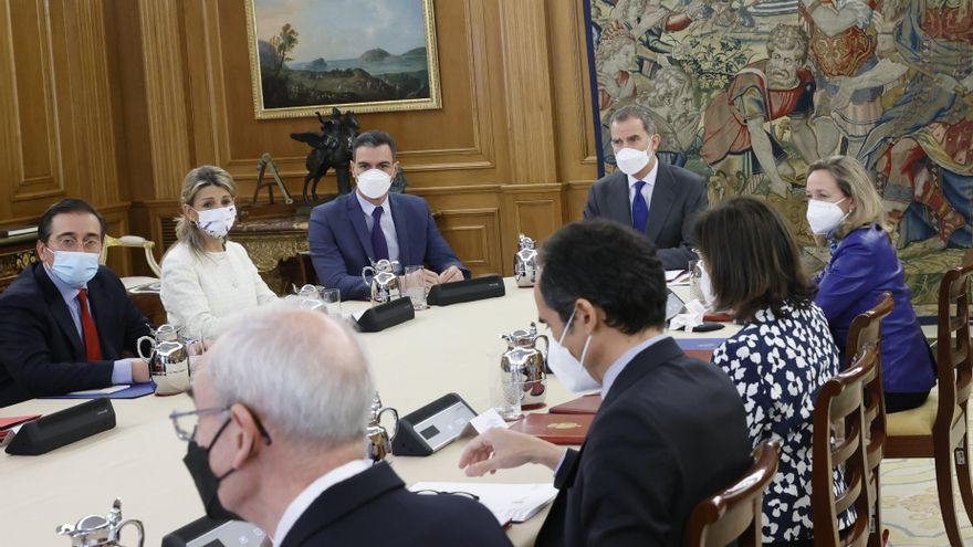 El Rey preside en el Palacio de la Zarzuela la reunión del Consejo de Seguridad Nacional