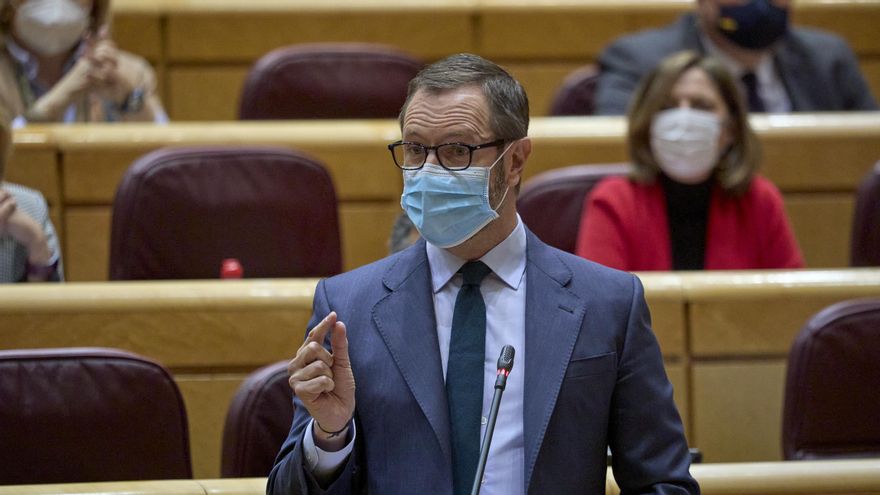 Archivo - El portavoz del Grupo Popular en el Senado, Javier Maroto