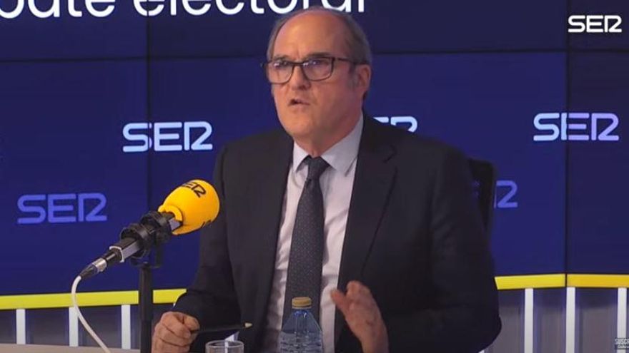 El candidato del PSOE al 4M, Ángel Gabilondo.