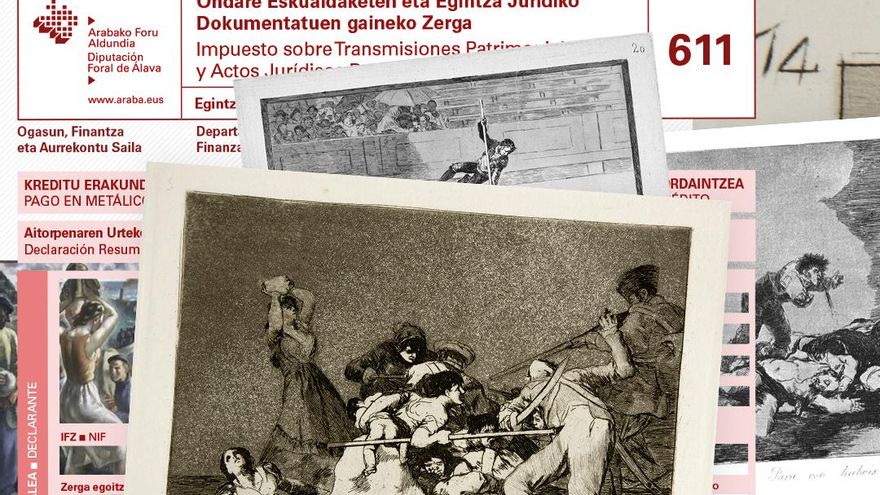 El misterio de la deuda de 4,3 millones con la Hacienda de Álava pagada con grabados de Goya y otros 80 cuadros
