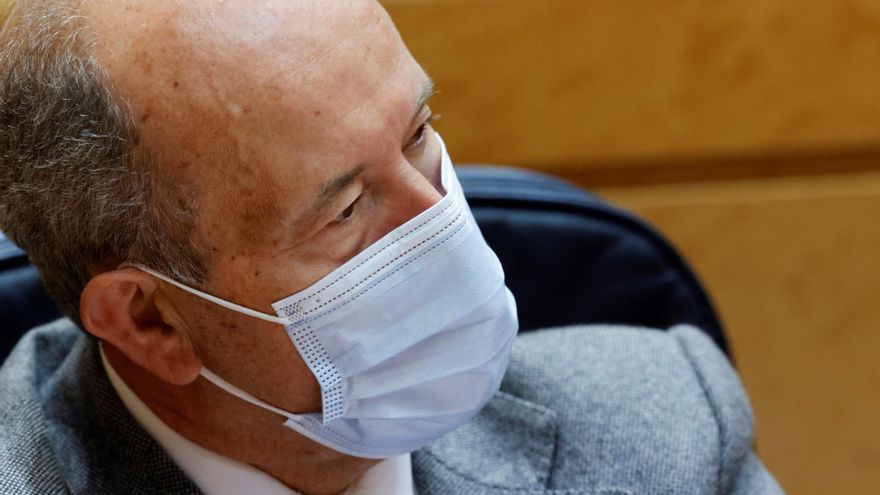 El ministro de Justicia, Juan Carlos Campo, durante una sesión de control al Gobierno en el Senado. EFE/Zipi/Archivo