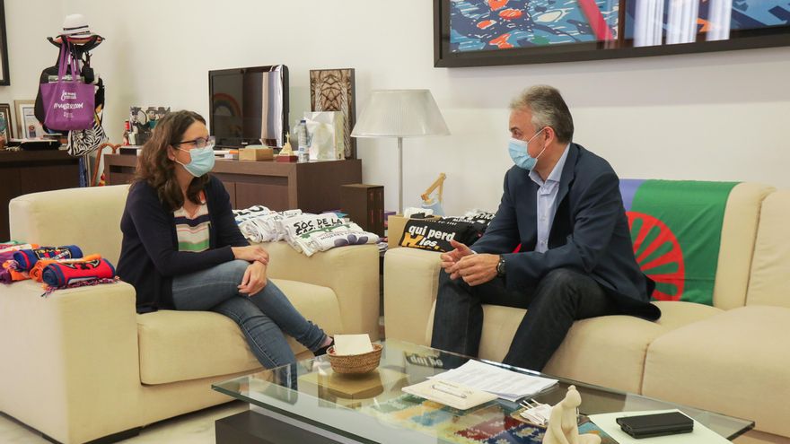 Mónica Oltra y Héctor Illueca se reúnen para analizar los presupuestos de 2022.