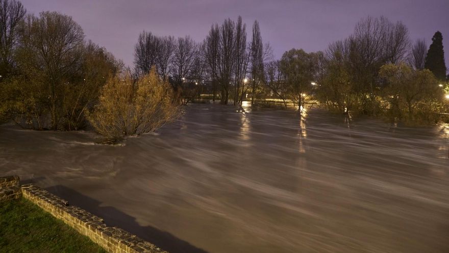 El río Arga, en Pamplona.