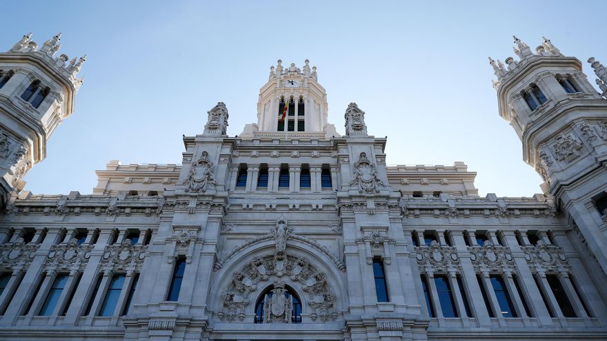 Vista del Palacio de Cibeles, sede del Ayuntamiento de Madrid.