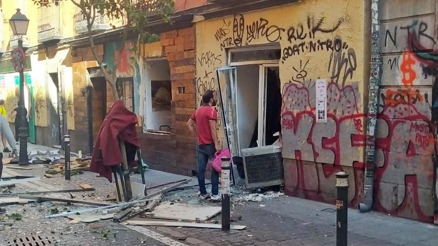 Las imágenes de la explosión de gas en Malasaña