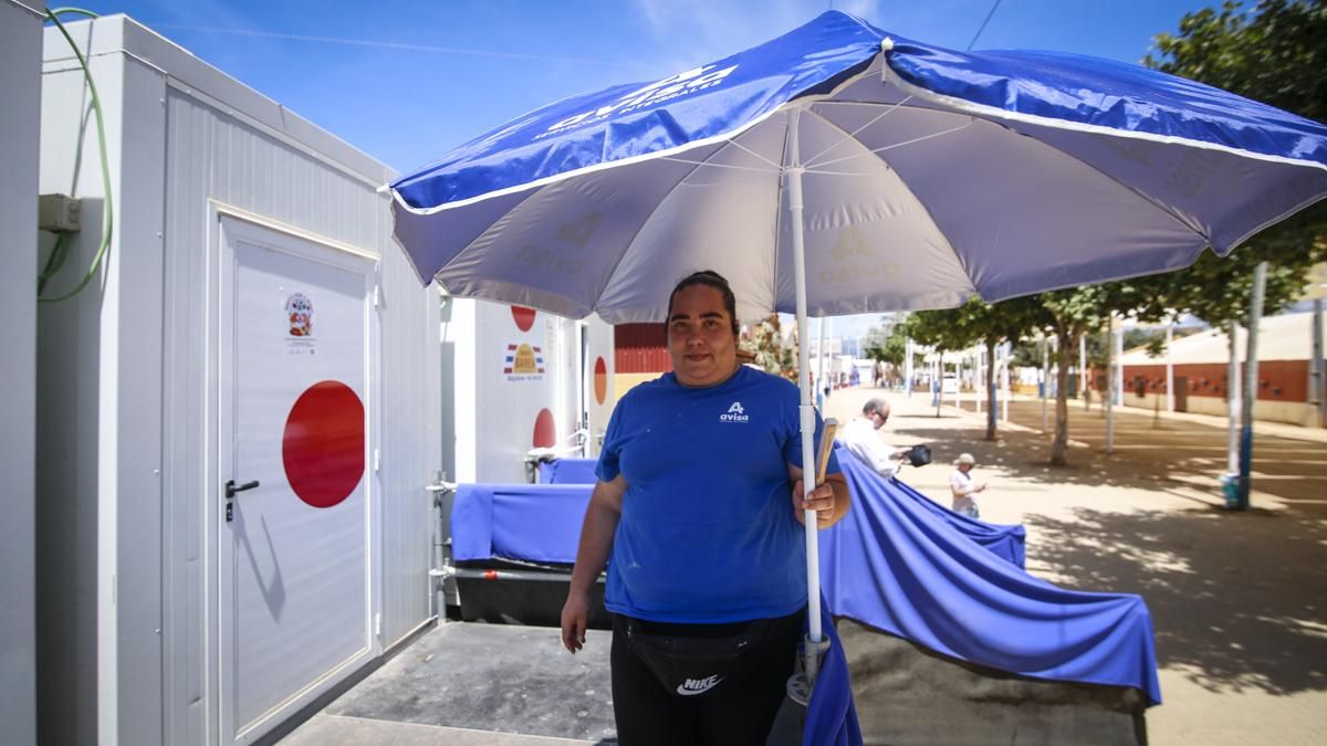 Sandra se refugia del calor