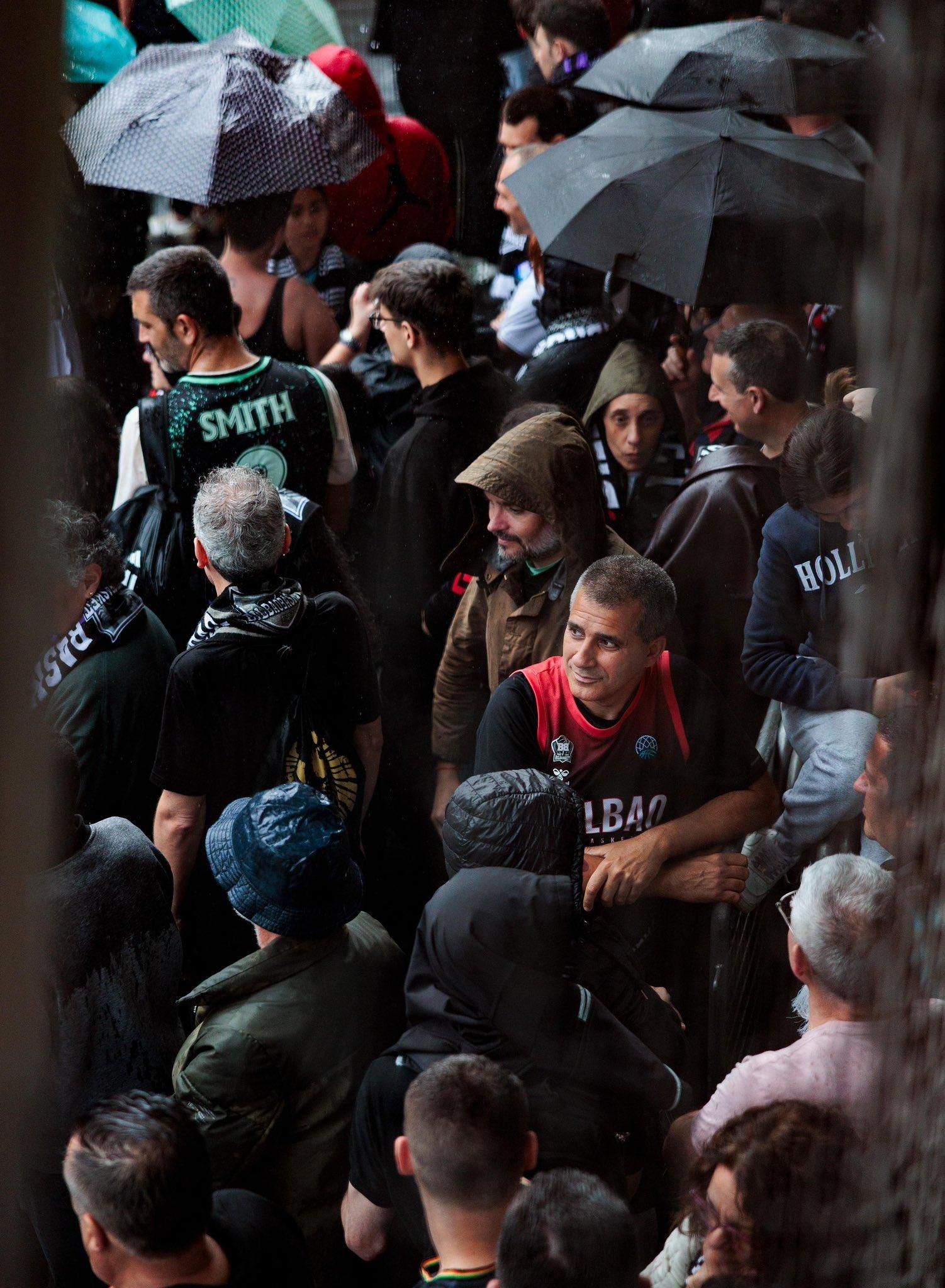 La afición del Bilbao Basket, este miércoles