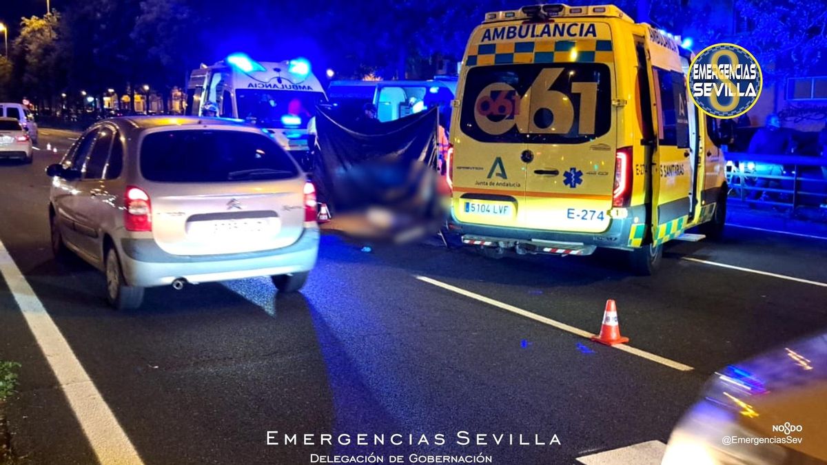 Atropello mortal en la Ronda Urbana Norte de Sevilla.