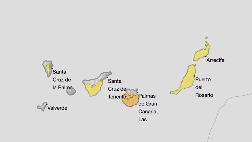La Aemet actualiza sus avisos por calor hasta el martes, cuando habrá nivel naranja en Gran Canaria