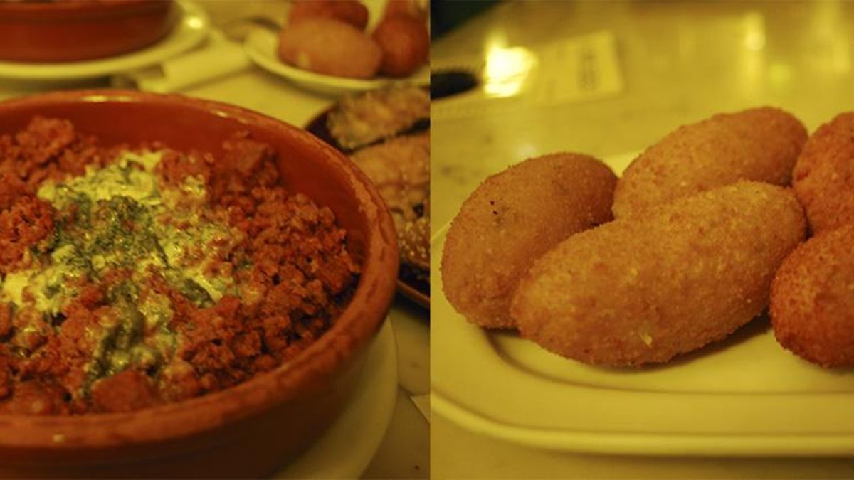 Picadillo y croquetas