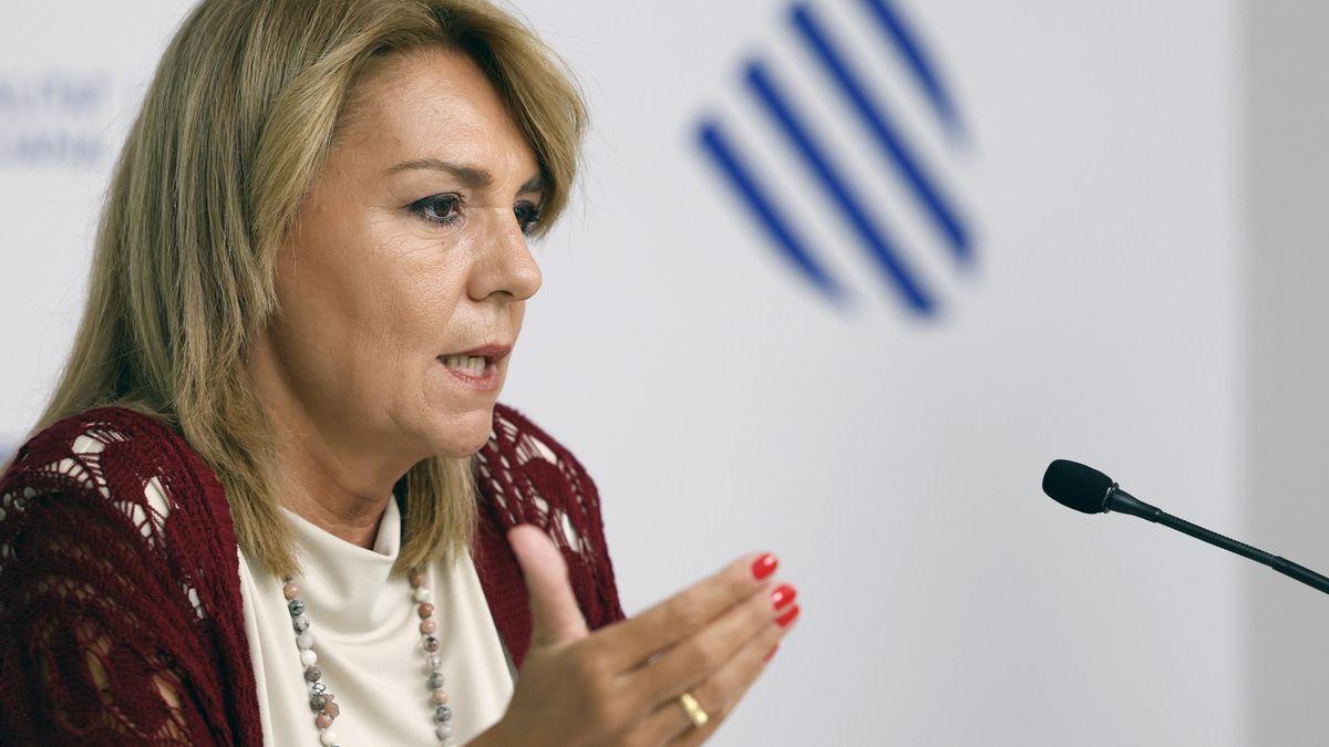 Rueda de la prensa de la vicepresidenta del Consell Susana Camarero, en una imagen de archivo.