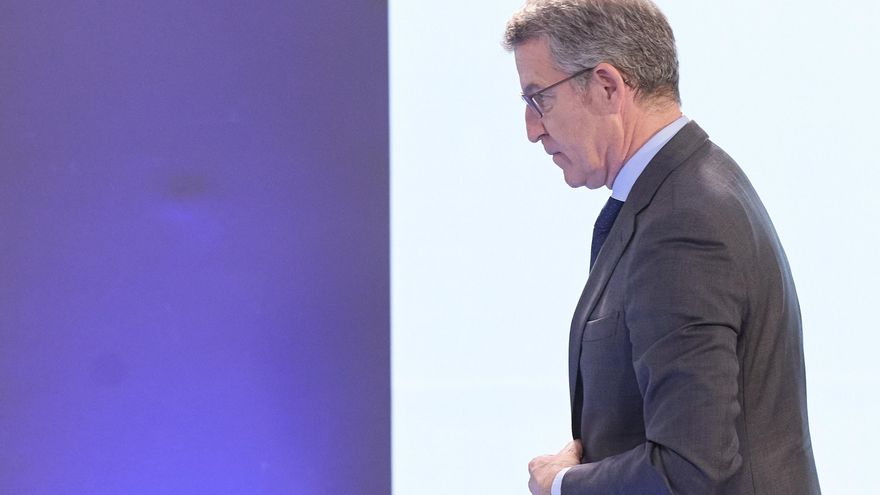 Archivo - El presidente del PP, Alberto Núñez Feijóo,