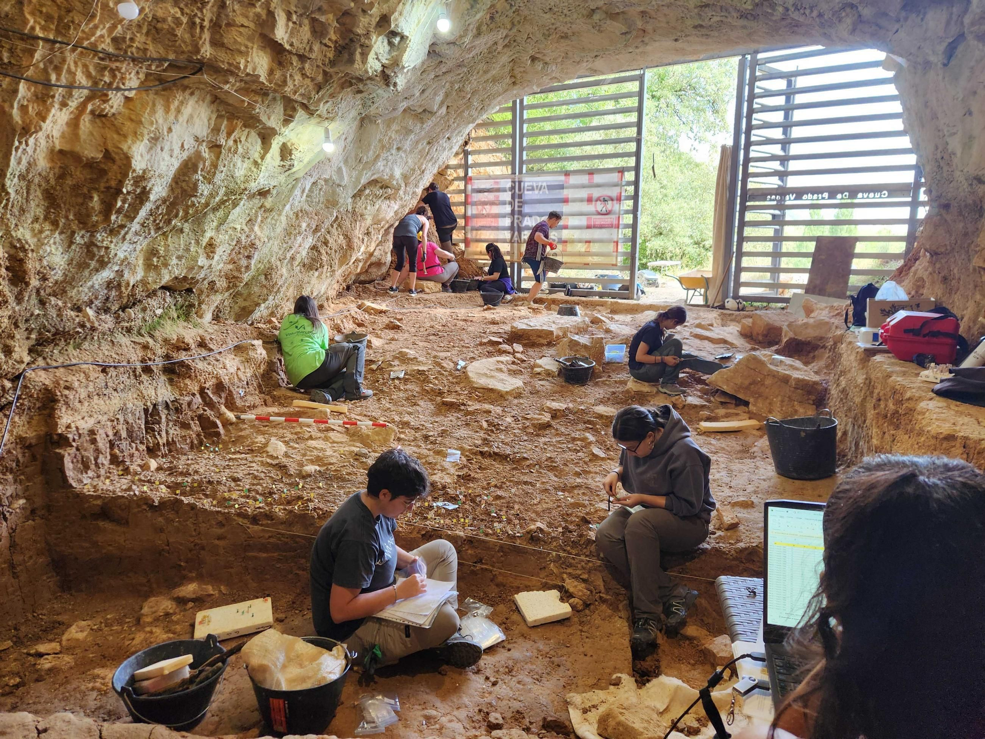 Imagen panorámica de la campaña de excavación realizada este verano