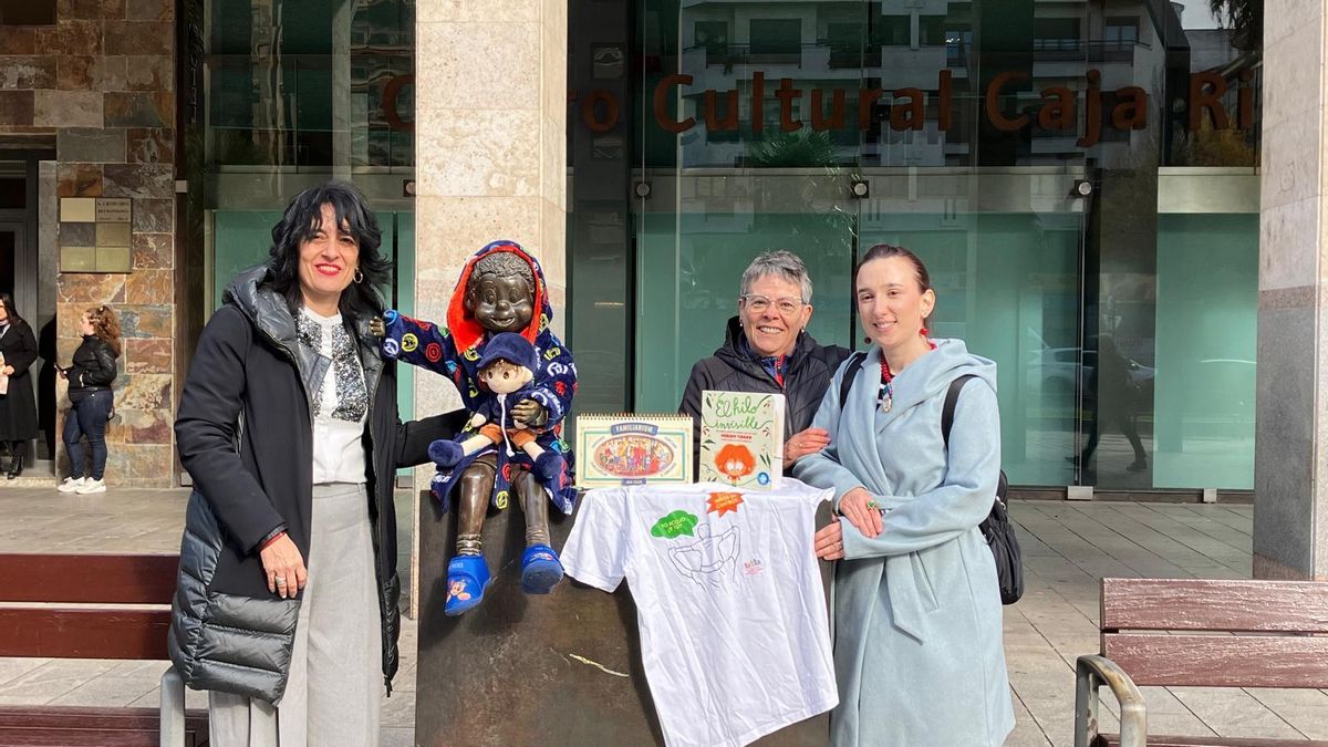 Gorgorito se suma en Logroño a una campaña que reclama el derecho de los menores a crecer en un hogar