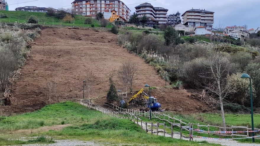 Inicio de las obras para la construcción de un funicular en Suances, que conectará la parte baja con la alta de la villa