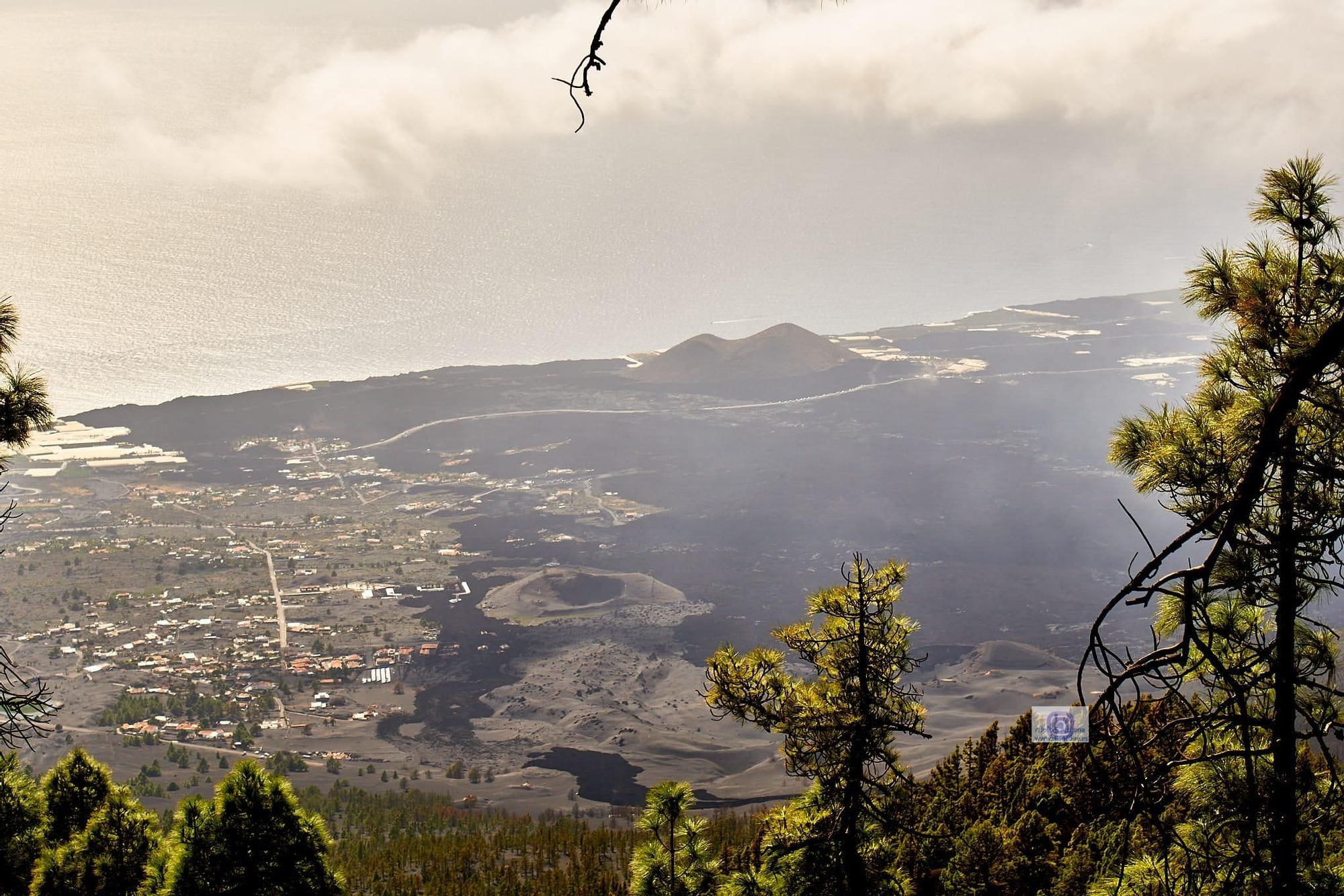 Costa del Valle de Aridane afectada por los gases. Foto: JOSÉ F. AROZENA