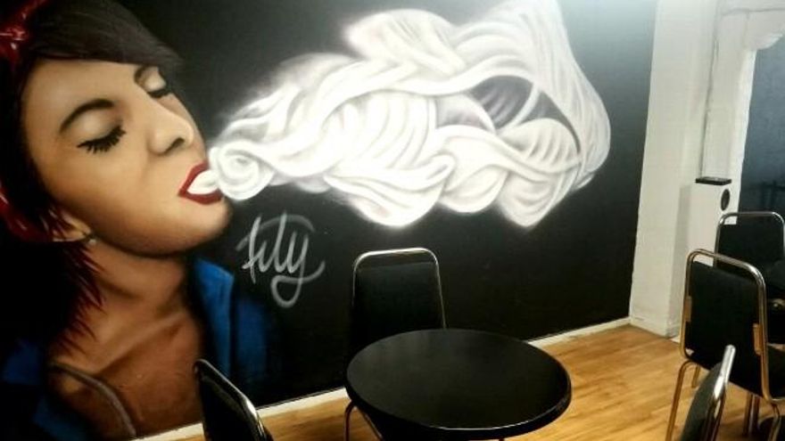 Instalaciones del local Llión vape, en León capital.