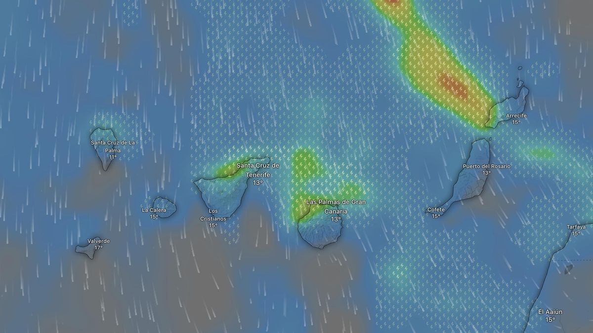 Canarias se prepara para un temporal: lluvia de avisos amarillos y naranjas de Aemet este fin de semana