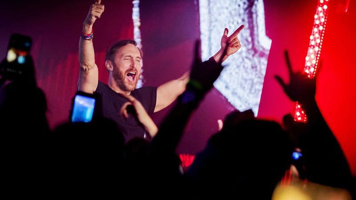 El DJ francés David Guetta en una de sus sesiones.