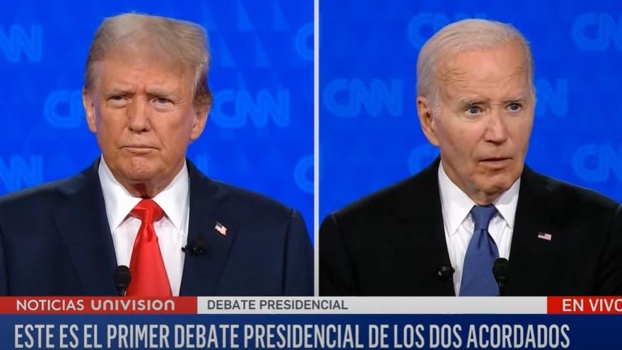 Burlas, insultos y críticas en el primer debate presidencial de Joe Biden y Donald Trump