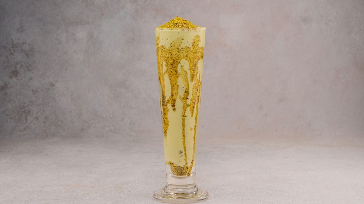 Batido sencillo y refrescante de pistacho