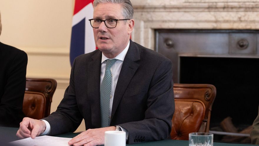 El primer ministro británico, Keir Starmer, el pasado lunes en una reunión en Londres. EFE/EPA/BETTY LAURA ZAPATA / POOL