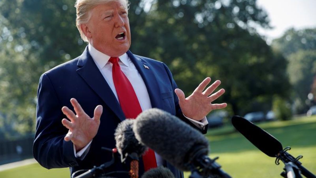 Imagen de archivo del presidente de EEUU, Donald Trump.