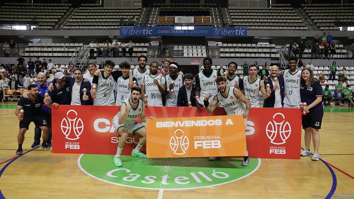 La celebración del ascenso del Coto Córdoba CB a Primera FEB, en imágenes