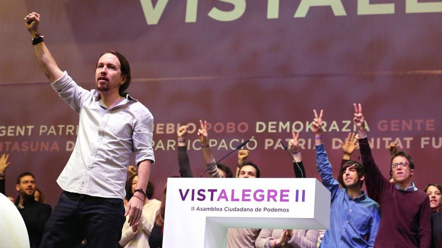 Marta Jara / ICAL Pablo Iglesias e Íñigo Errejón durante la II Asamblea Ciudadana de Podemos. Vistalegre II