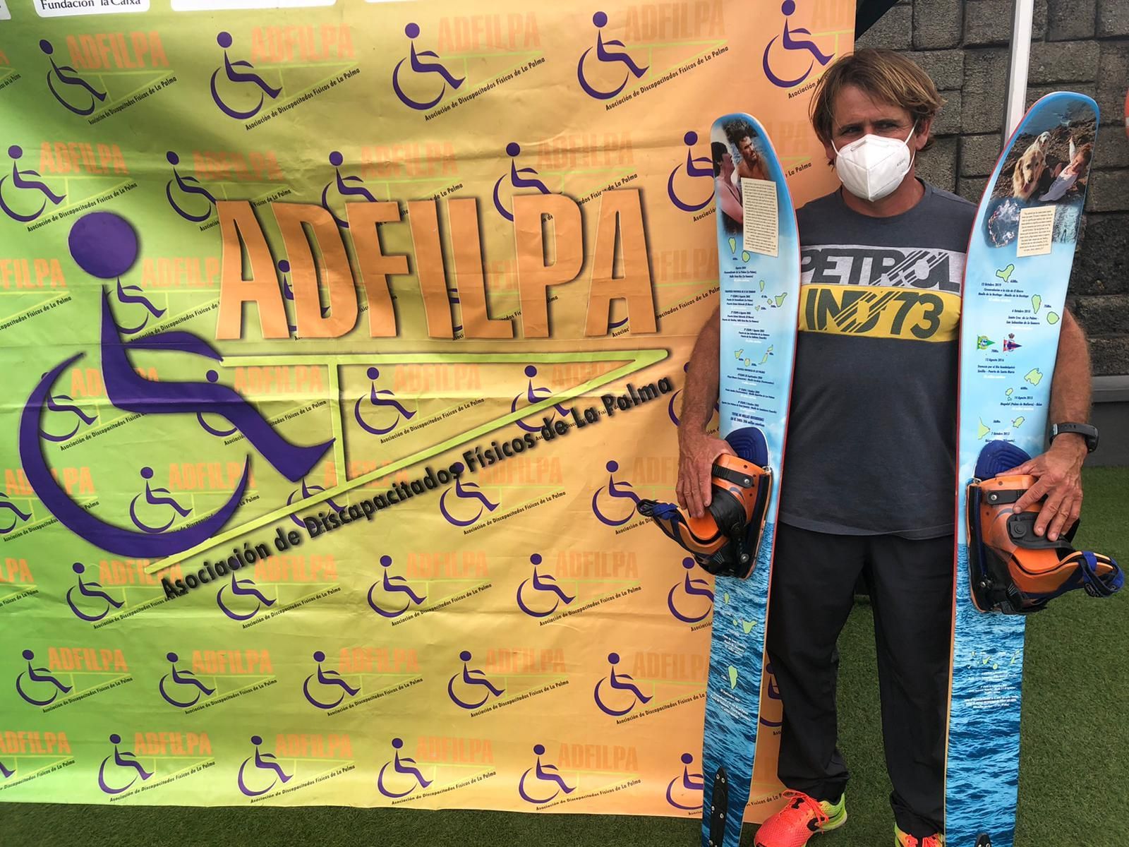 Ricardo García apoya a la Asociación de Discapacitados Físicos de La Palma (Adfilpa)