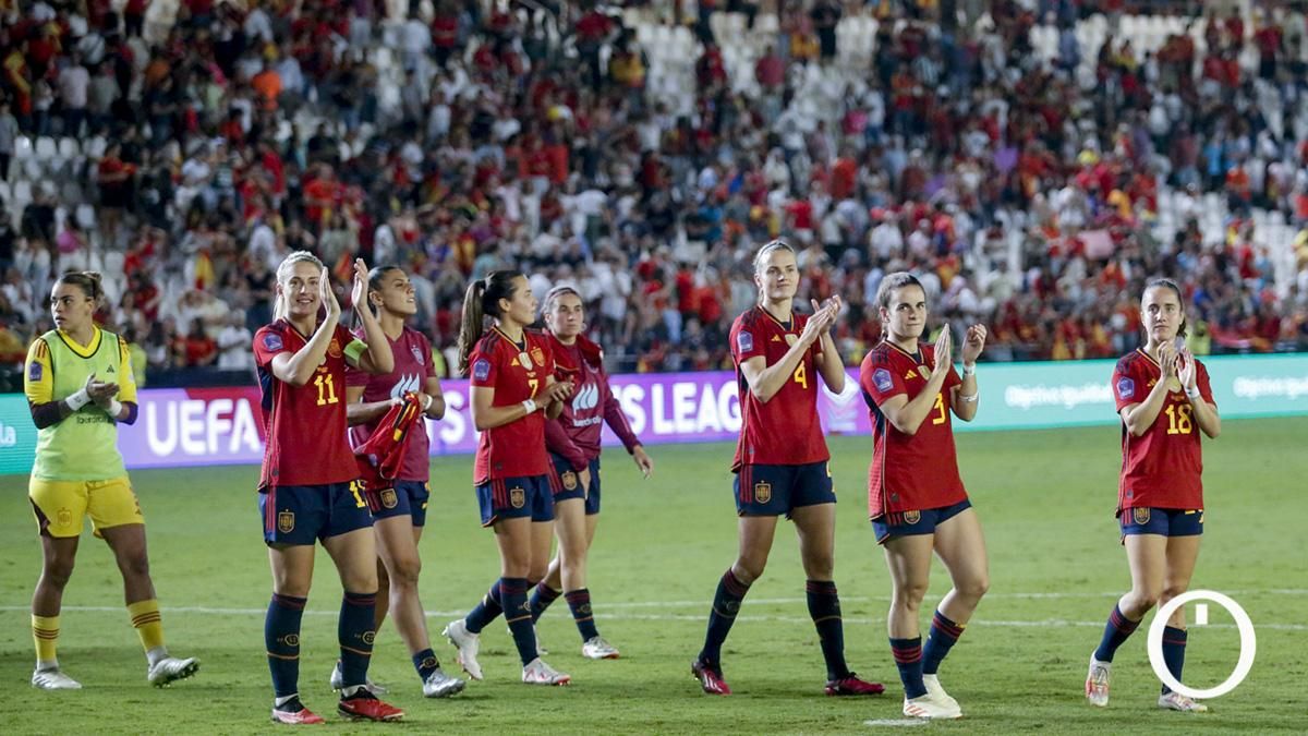 Imagen del anterior encuentro de la selección español en El Arcángel
