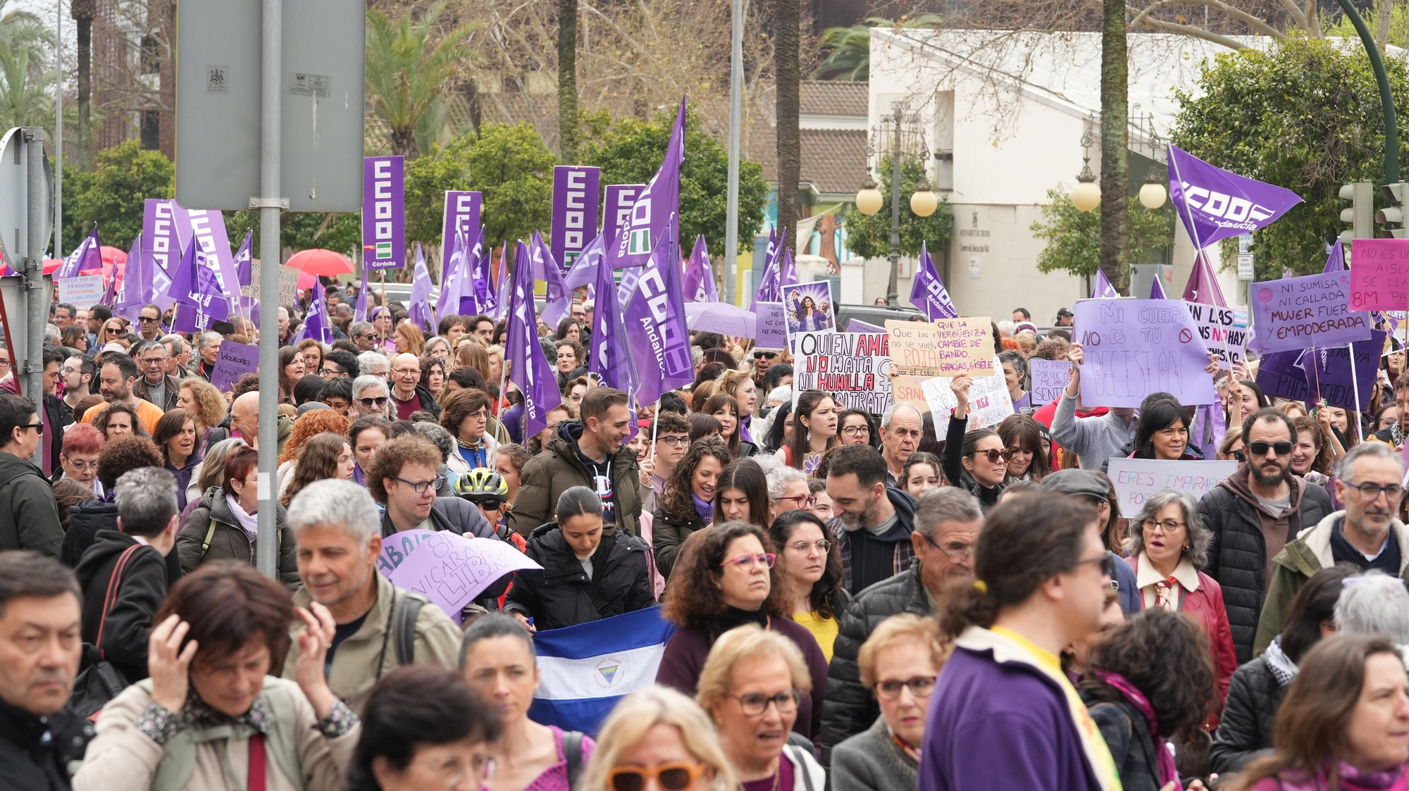 La manifestación del 8M, en imágenes