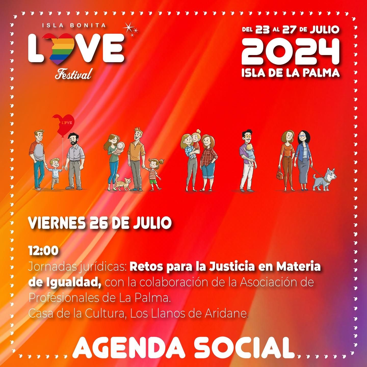 Agenda social del 26 de julio.