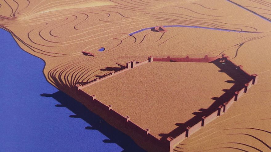 Ubicación de la antigua Palma romana, con el teatro a las afueras