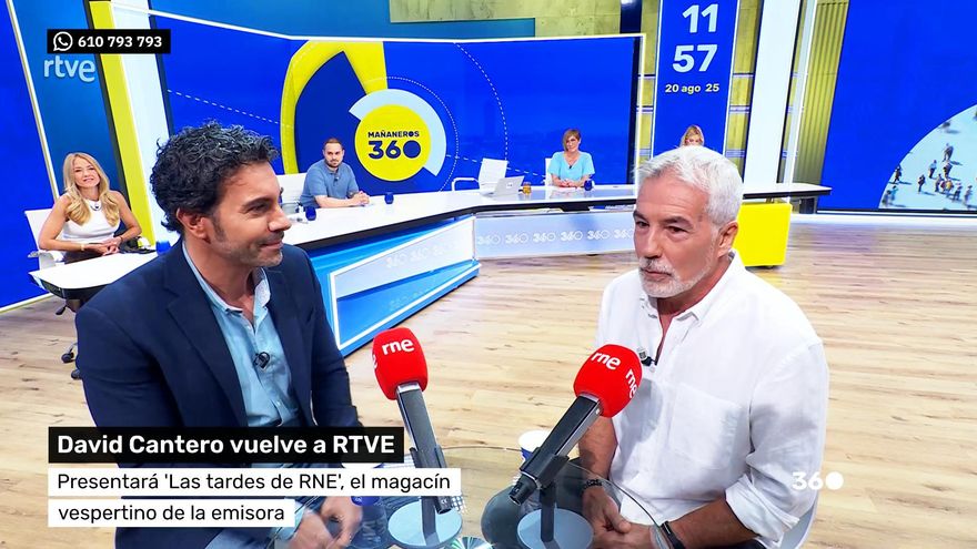 David Cantero pasa por 'Mañaneros 360' antes de saltar a RNE: "Está siendo emocionalmente muy fuerte"
