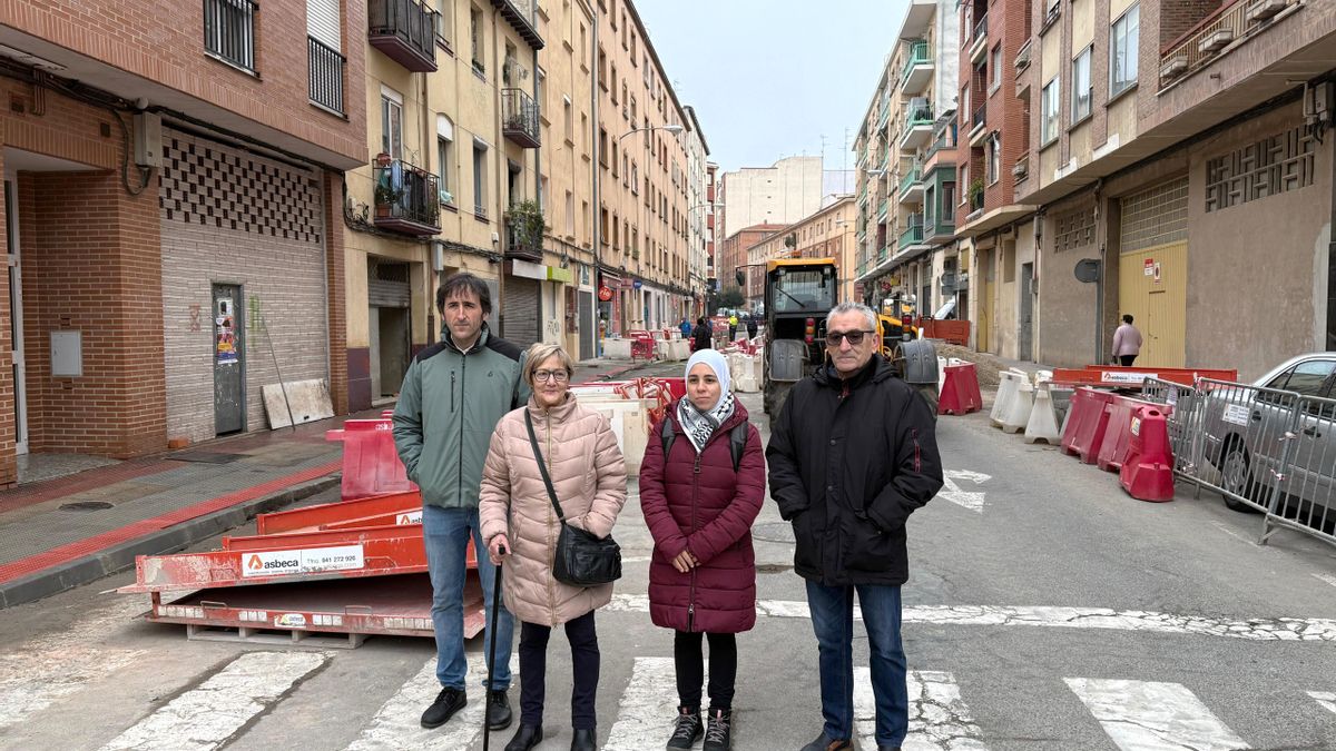 "Dignidad para el barrio de San Jose": critican las obras que se están ejecutando en esta zona de Logroño