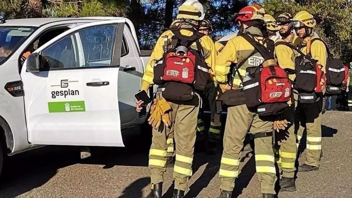 Imagen de archivo de miembros de uno de los Equipos de Intervención y Refuerzo de Incendios forestales (EIRIF).