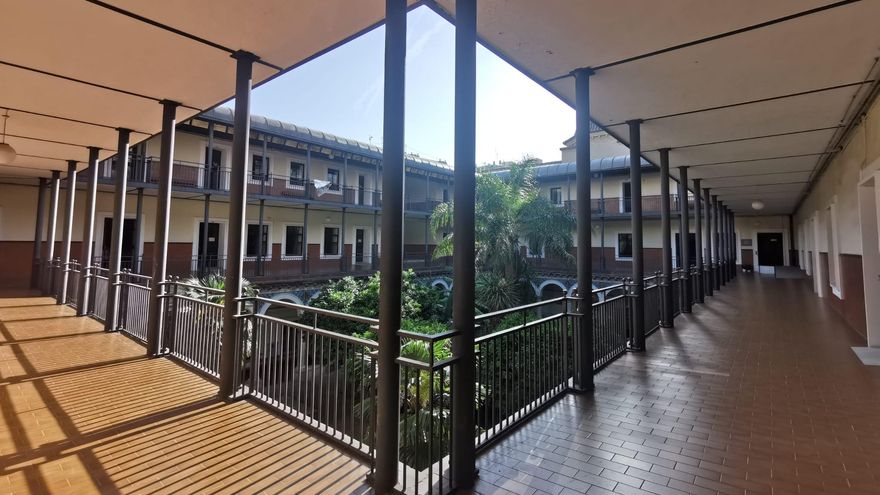 Patio del IES Lluís Vives de Valencia.