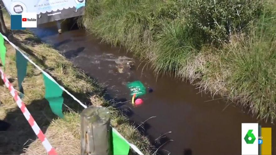 Imagen del buceo sobre barro