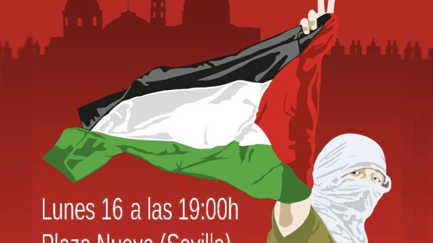 Sevilla se suma este lunes a las manifestaciones en apoyo a Palestina
